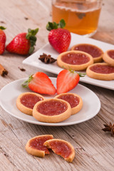 Strawberry tartlets. 