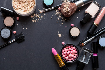 Decorative cosmetics background