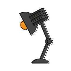Desk light lamp icon vector illustration graphic design