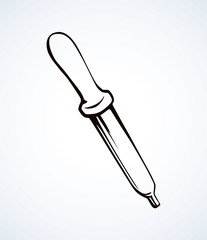 Pipette. Vector drawing