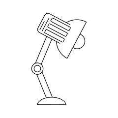 Desk light lamp icon vector illustration graphic design