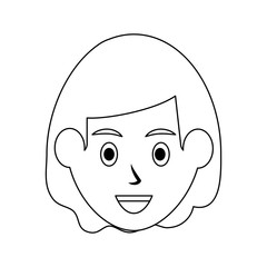 Man face cartoon icon vector illustration graphic design