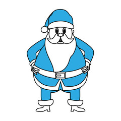 Santa claus cartoon icon vector illustration graphic design