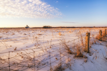 A winter morning in rural Pontiac, Quebec, Canada