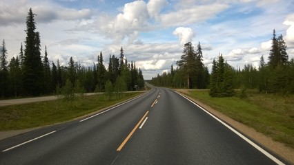 Strasse in Finnland