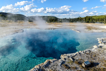 The Sapphire Pool in Yellowstone National Park