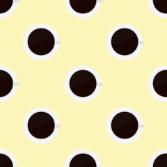 coffee seamless pattern background