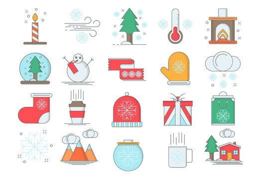 Winter vector icons