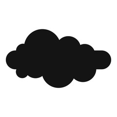 Formed cloud icon. Simple illustration of formed cloud vector icon for web