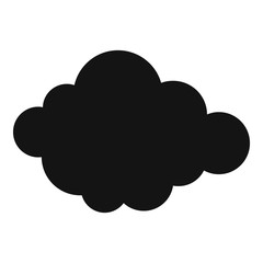 High layered cloud icon. Simple illustration of high layered cloud vector icon for web