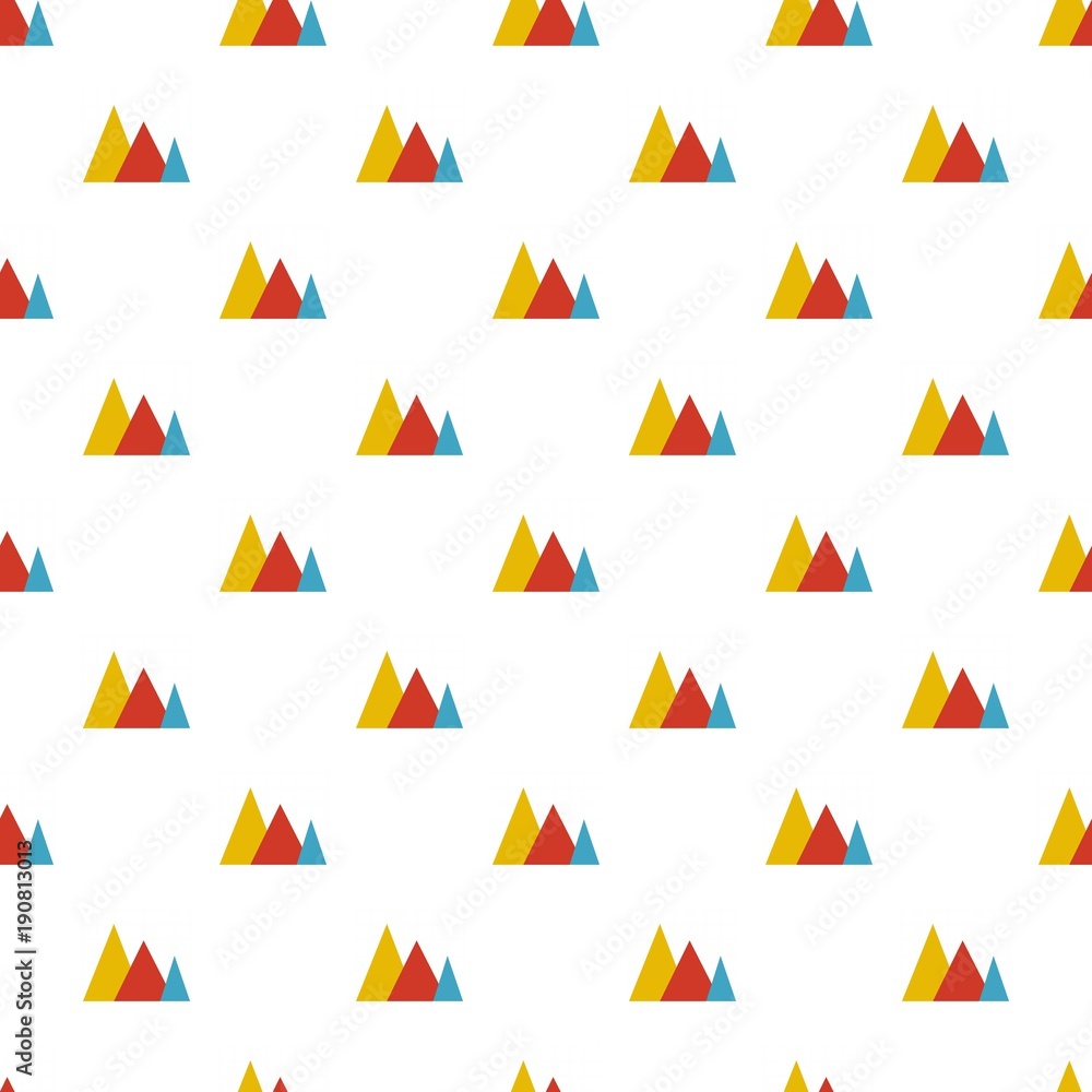 Poster business chart pattern seamless in flat style for any design