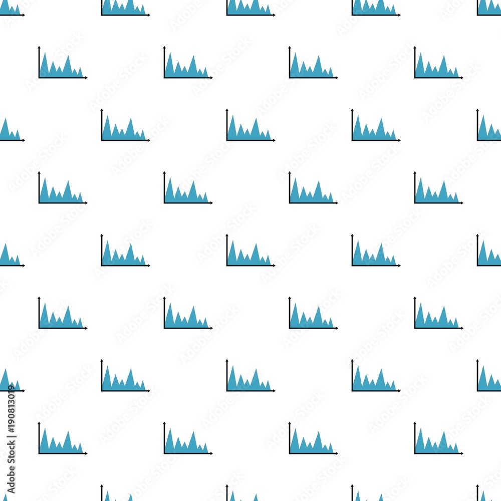 Poster finance graph pattern seamless in flat style for any design
