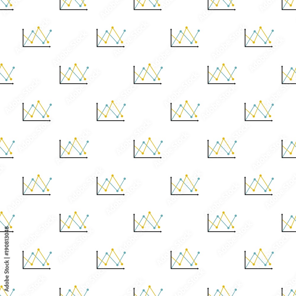 Poster line diagram pattern seamless in flat style for any design