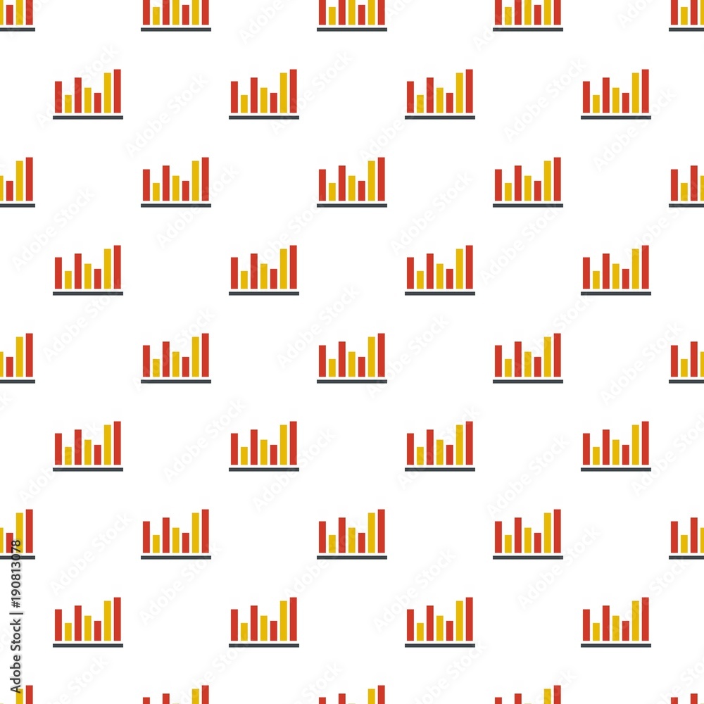 Poster new chart pattern seamless in flat style for any design