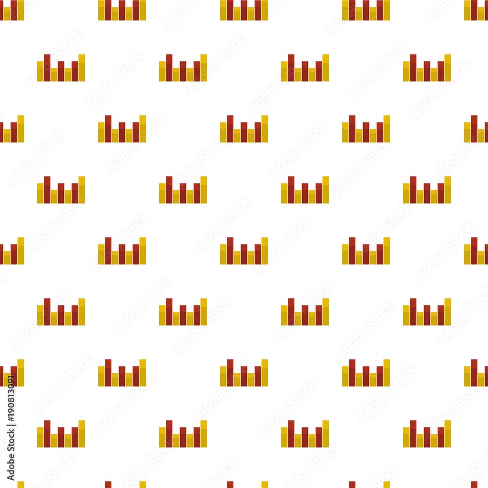 Poster new graph pattern seamless in flat style for any design