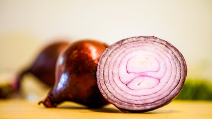 Red onions.