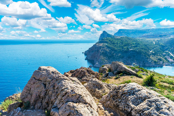 Cape George (Kuron) in Balaklava, in the Crimea, in Russia. View from the fortress Cembalo