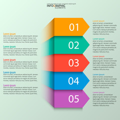Abstract 3D Paper Infographics