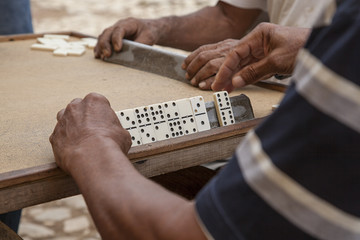 Fototapeta premium Playing Dominos in Cienfuegos, Cuba
