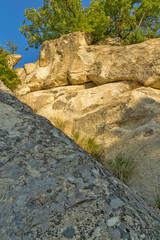 Sunrise view of The ancient Thracian city of Perperikon, Kardzhali Region, Bulgaria