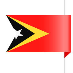 East Timor Flag Vector Bookmark Icon