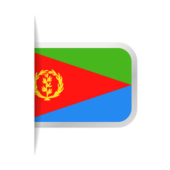Eritrea Flag Vector Bookmark Icon