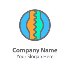 Obraz premium Abstract graphic icon, logo design template, symbol for company