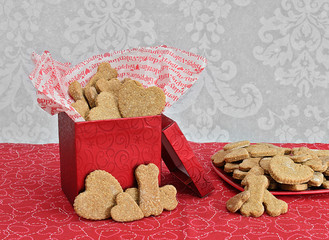 Dog Biscuits for Valentine's Day