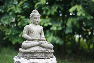 Image of buddha made of stone