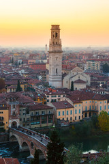 Fototapeta na wymiar Aerial view of Verona