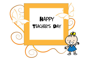 happy teacher's day card