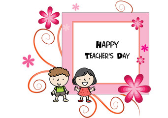 happy teacher's day card