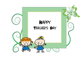 happy teacher's day card