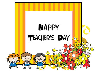 happy teacher's day card