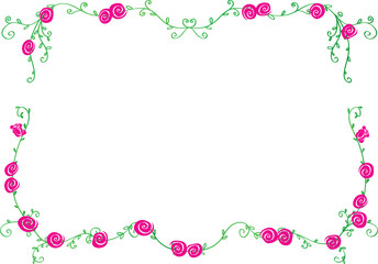 Plant and flower background design