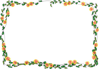 Fototapeta premium Plant and flower background design
