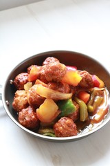 肉団子　酢豚風