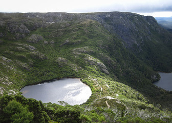 Wilks Lake sits nestled on a plateau in the Cradle Mountain - Lake St Clair National Park, Tasmania. © Kevin