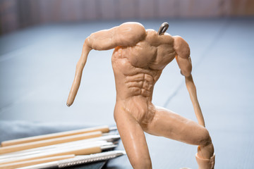 Not complete handmade figurine.