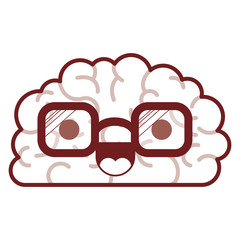  brain cartoon expression mind intelligence neurology fun caricature comic graphic vector illustration