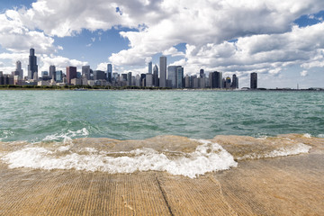 Naklejka premium The Chicago Skyline