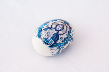 Easter egg with Jesus Christ image