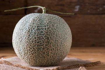Melon on the wooden table
