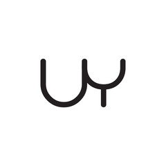 initial letter rounded logo modern