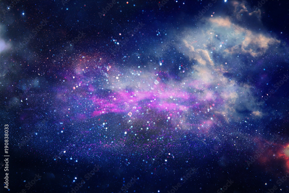 Wall mural galaxy and nebula . starry outer space background texture.