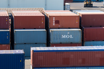 港のコンテナボックス