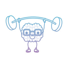  brain cartoon expression mind intelligence neurology fun caricature comic graphic vector illustration