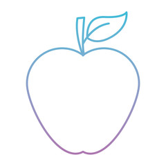 apple fruit organic diet natural vegetarian food vector illustration