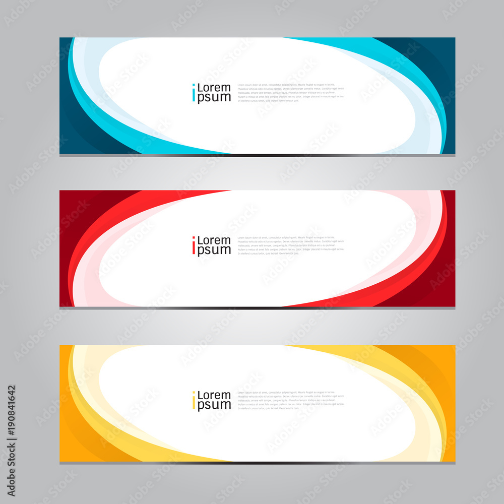 Wall mural vector abstract design banner web template.