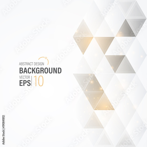 Abstract Modern White Background With Gold Triangle Wallpaper Banner Presentation Background Vector Illustration Wall Mural Sirisako Abstract Modern White Background With Gold Triangle Wallpaper Banner Presentation Background Vector Illustration Wall Mural Sirisako